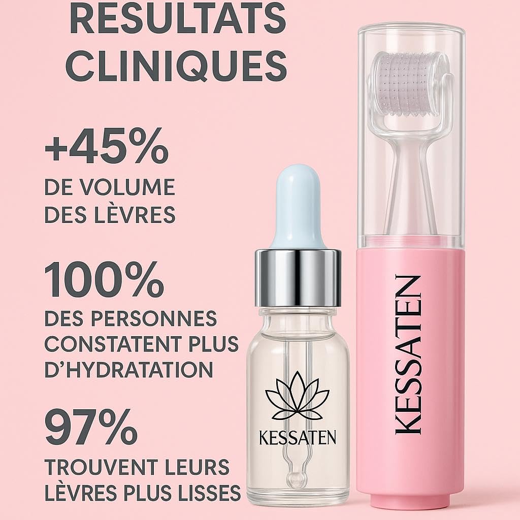 Lip Boost – Repulpeur Lèvres Microneedling – Dermaroller Lèvres 0,25 mm Réservoir – Sérum Acide Hyaluronique + 140 Aiguilles Titane – Lèvres Pulpeuses Sans Injection – Ebook Offert