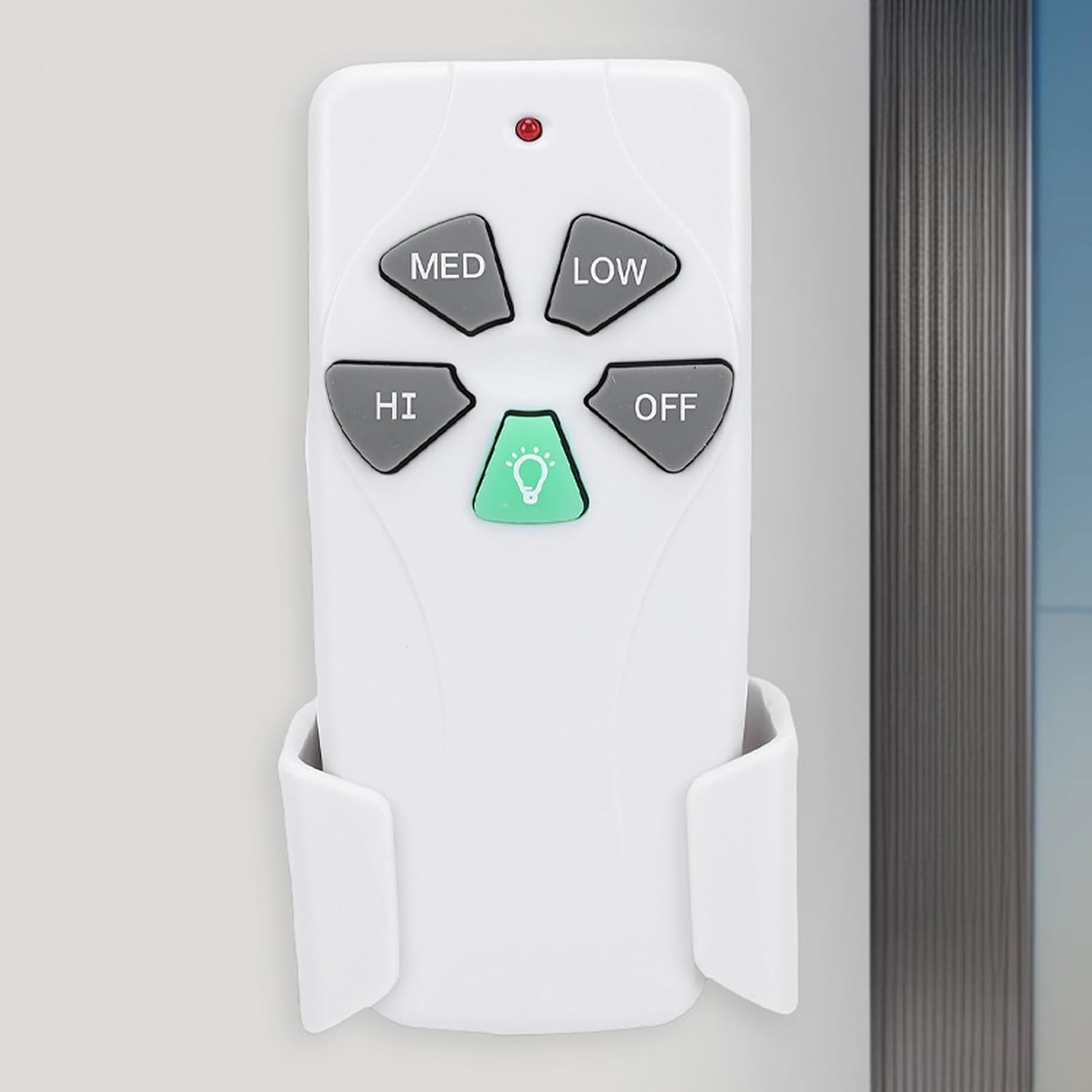 Yunseity Ceiling Fan Remote Control Replacement, 303.9MHz Remote with Light Dimmer for 3 Speed Fans, for Allen Bay, Includes Wall Mount Holder