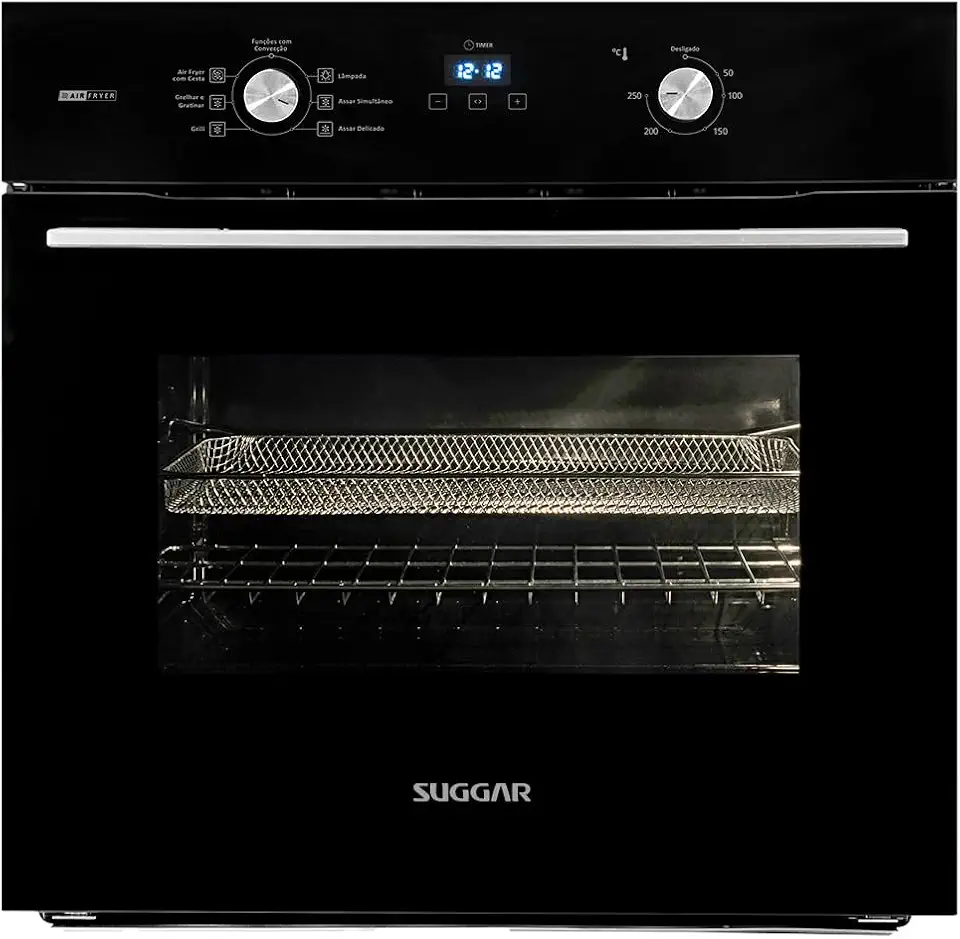 FORNO DE EMBUTIR AIR FRYER 68L PRETO FE6802PT