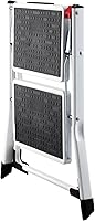 Vista 9 de VEVOR Step Ladder 2-Step 330lbs Capacity, Ergonomic Folding Steel Step Stool with Wide Anti-Slip Pedal, Sturdy Step Stool for Adults Toddlers