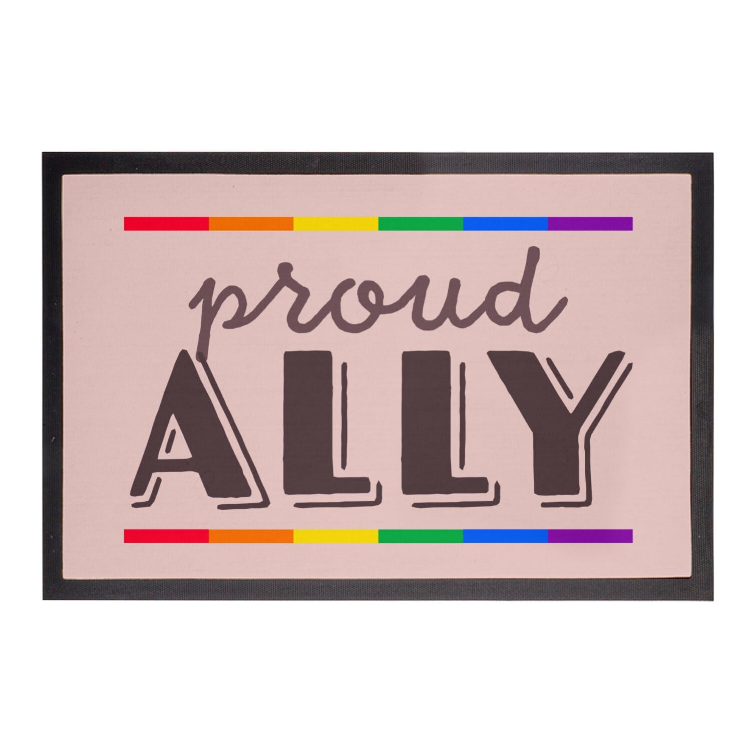 Paillasson rose LGBTQ+ Fabulous tapis d'entrée résistant 75x50