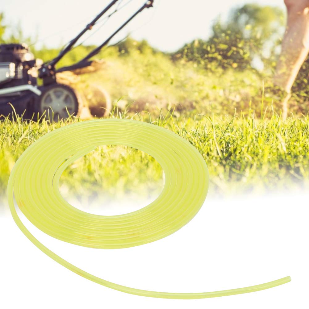 Jelquix 3 Meters Yellow Fuel Line Hose Durable Petrol Tube for Lawn Mowers and Trimmers Gasoline Pipe (2 * 3.5mm)