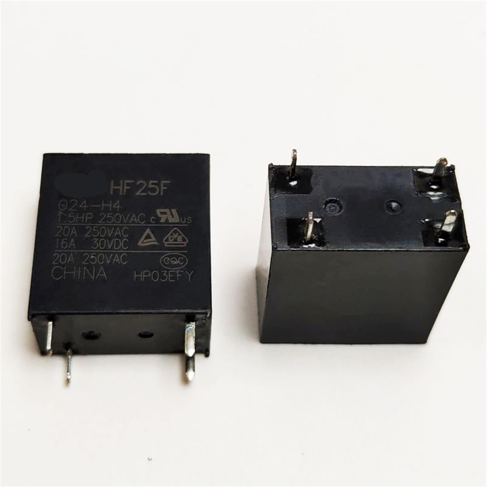 Relais HF25F-024-H4-24VDC anti surchauffe pour cartes électroniques