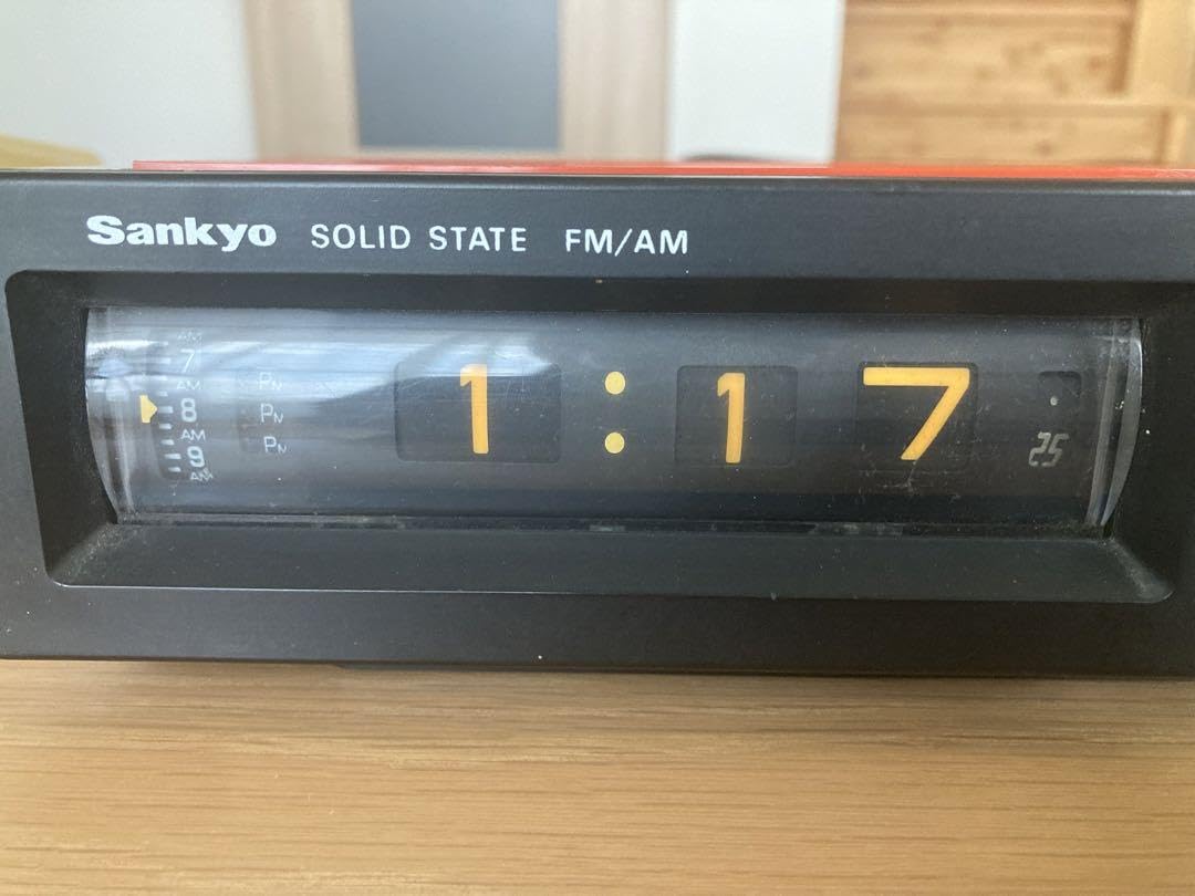 整備済み・動作正常】三協精機 ラジオ付きドラムクロック ザックス