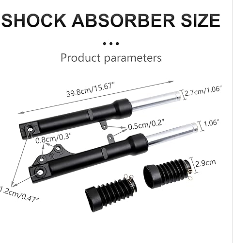 Miniatura 3 de Minho Asambleas de amortiguador delantero cabidas para chino GY6 50cc motocicleta Scooter Taotao 50ATM piezas