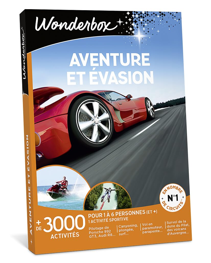 Wonderbox - Aventure Et Évasion - Coffret Cadeau - Idée Cadeau Aventure