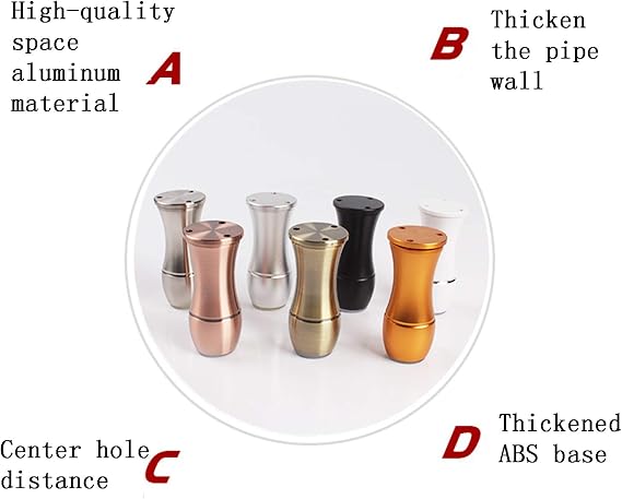 Table Legs - Table Cabinet Cupboard Feet DIY - Modern Sofa Legs - Solid Copper Material, Strong Bearing Capacity, Used for TV Cabinet Coffee Table Bed Chair (Set of 4 Legs),White,15cm/5.91in