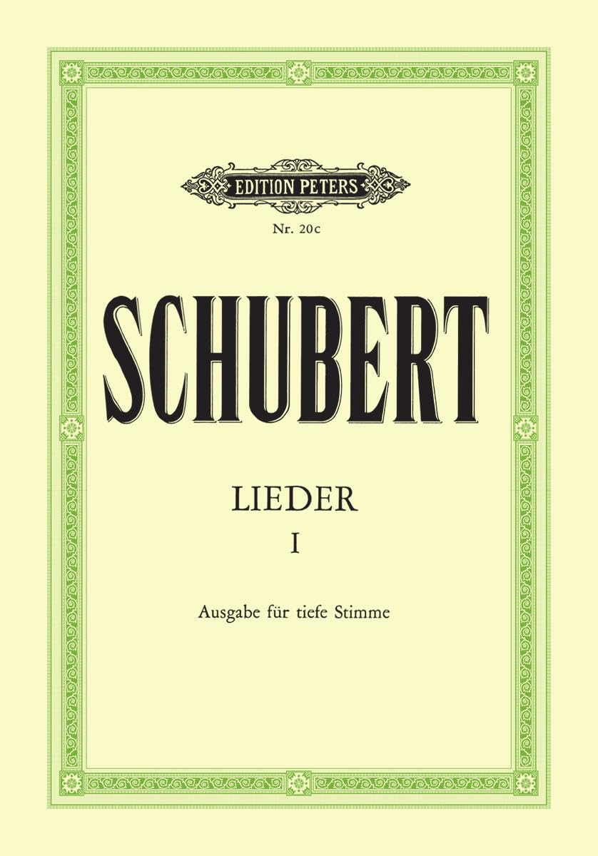 Schubert: Lieder, Band 1 (Tiefe Stimme) (Songs, Vol. 1 (Low Voice) (EP20C): 92 Songs, Incl. Die Schöne Müllerin, Winterreise, Schwanengesang (Edition ... Müllerin, Winterreise, Schwanengesang