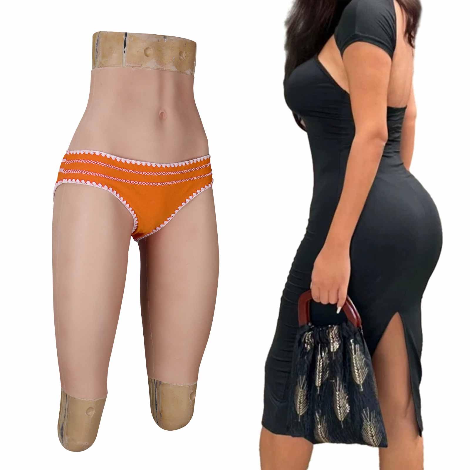 Realistisches Silikon-Vagina-Höschen, das Gaff-Boxershorts, Gesäß, Hüften, Body Shaper Enhancer für Transgender-Gay-Shemale versteckt