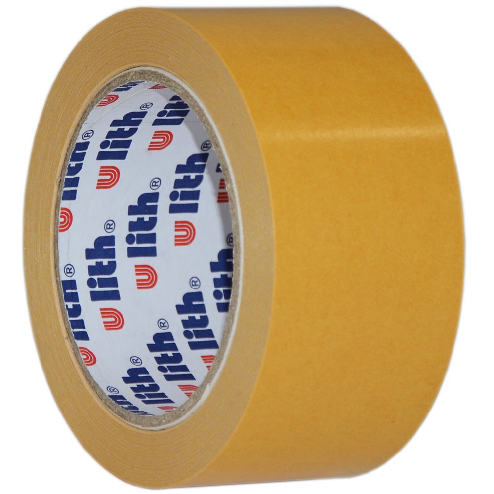 Beidseitiges Klebeband Verlegeband Doppelseitiges Teppichband 50mm x 25m Rolle (12 Rollen)