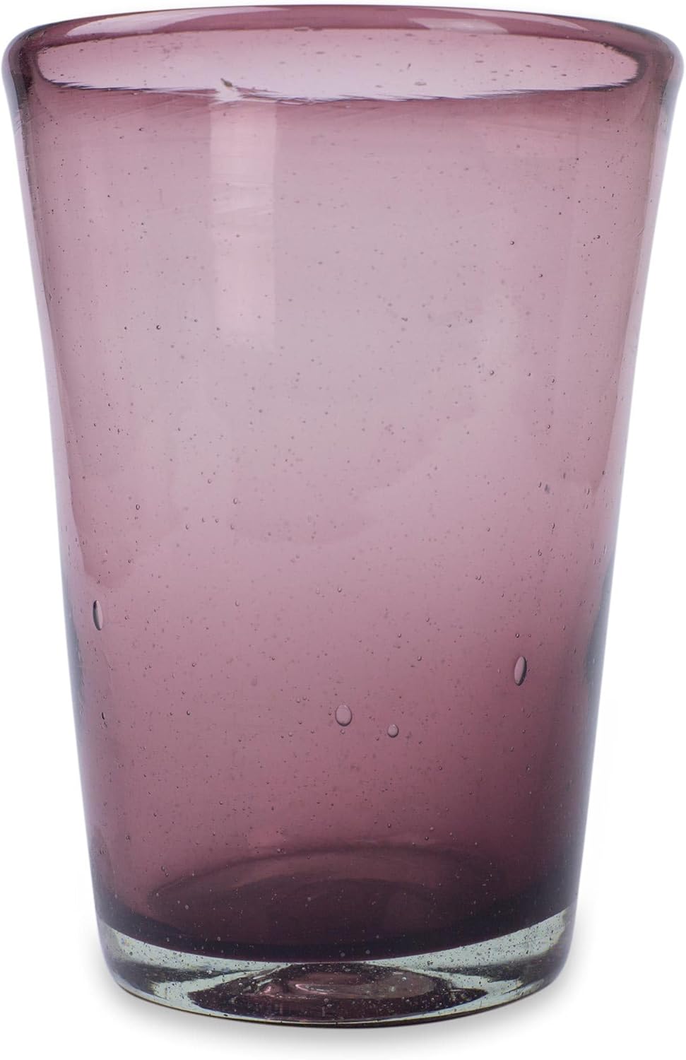 NOVICA Artisan Handblown Recycled Ecofriendly Tall Tumblers Purple Glass Drinkware Set 6 Mexico Tableware Glasses Water Hollywood Glam [ 5.5in H x 3.9in Diam. 15 Oz.] ' Amethyst' Set of 6