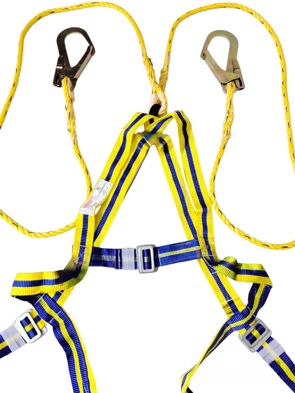 ABS INDUSTRY Safety Belt Harness Adjustable Full Body Double Rope With 2 Scaffolding Hook