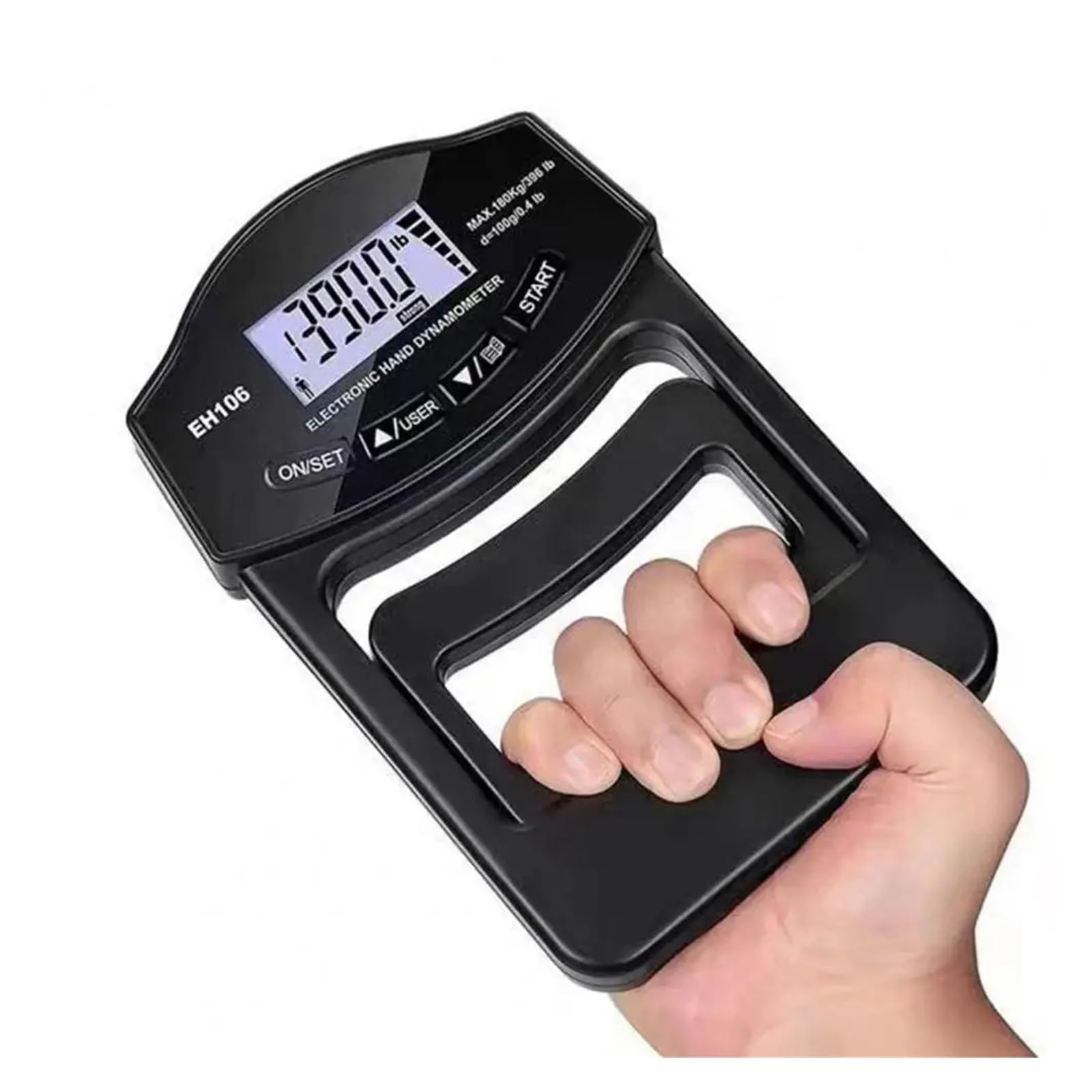 Amazon.co.jp: 握力テスター 396Lbs/180Kg ハンドグリップダイナモ