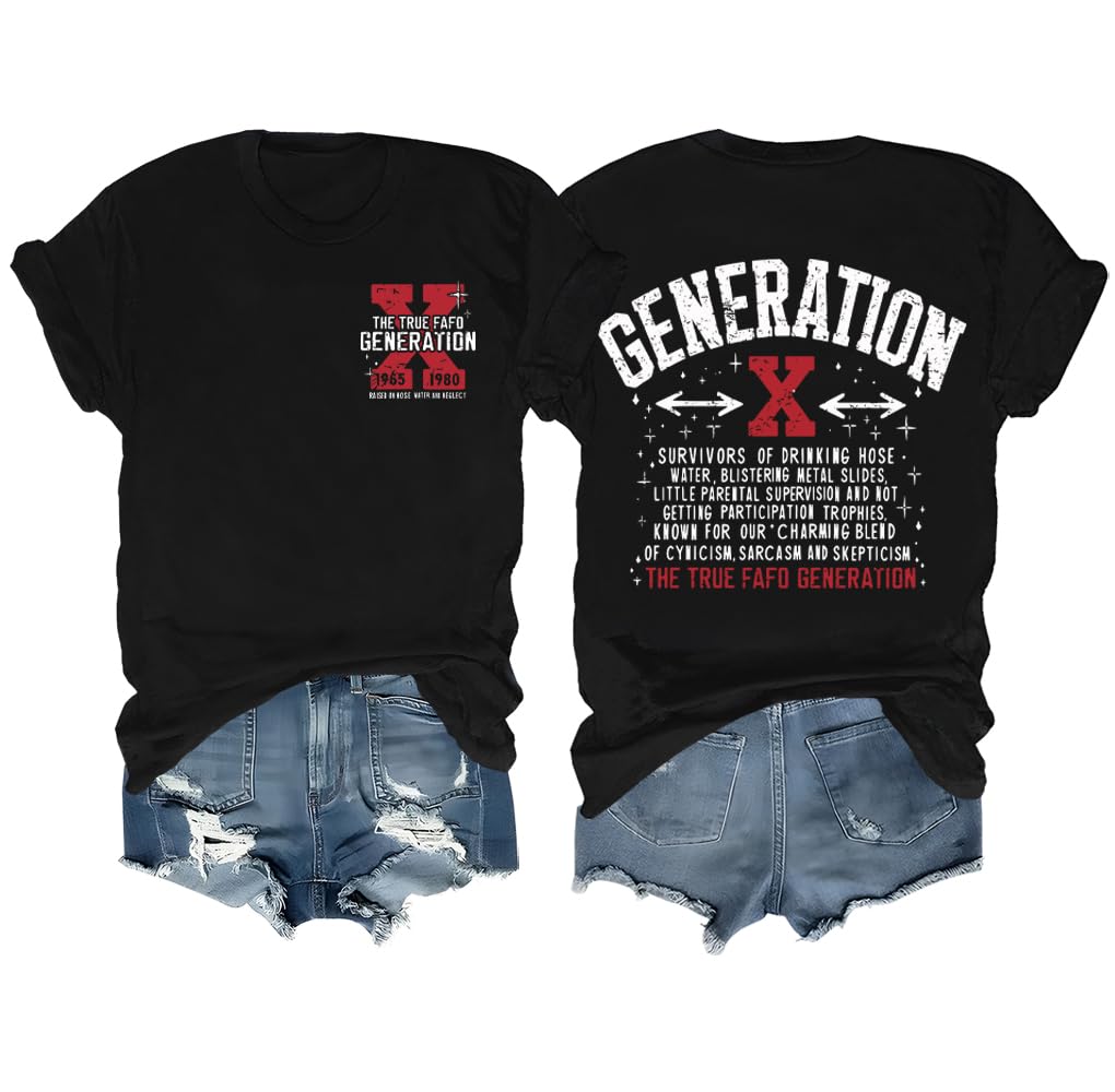 FinebuyGeneration X T-Shirt Gen X T-Shirt, Generation X Shirt Gen Shirt, Generation X Tshirt Gen X Tshirt