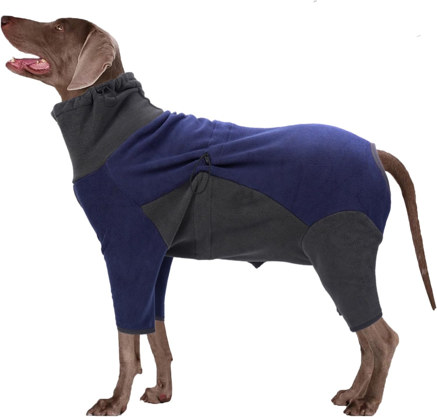 LIANZIMAU Fleece Dog Coat with Legs Dog Fleece Jumper Warm Dog Winter