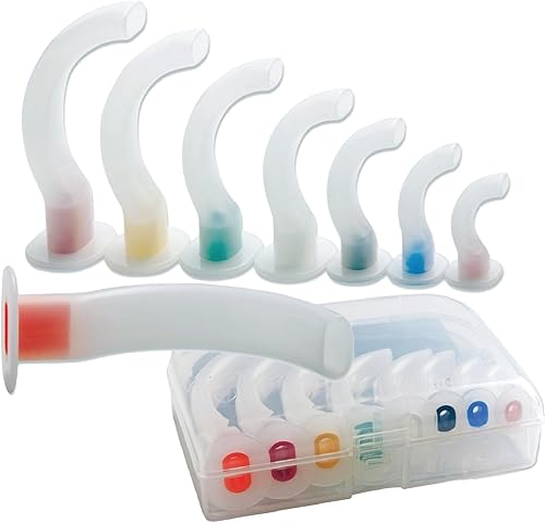 Miniatura 6 de Dealmed Guedel Airway Kit – Kit desechable para vías respiratorias orales, 8 piezas, ideal para kit de suministros de EMT, kit de primeros auxilios