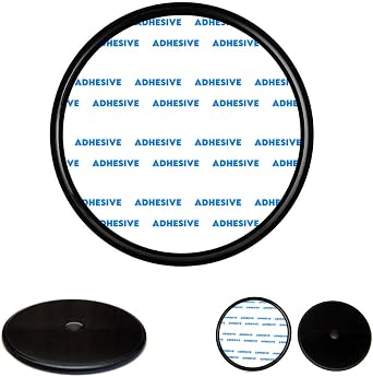 Ramtech 80mm Dashboard 3M Adhesive Pad Mounting Disk for GPS Suction Cup Mount, Compatible with 6 Inch Garmin Fleet 660 670 670V, DMD80