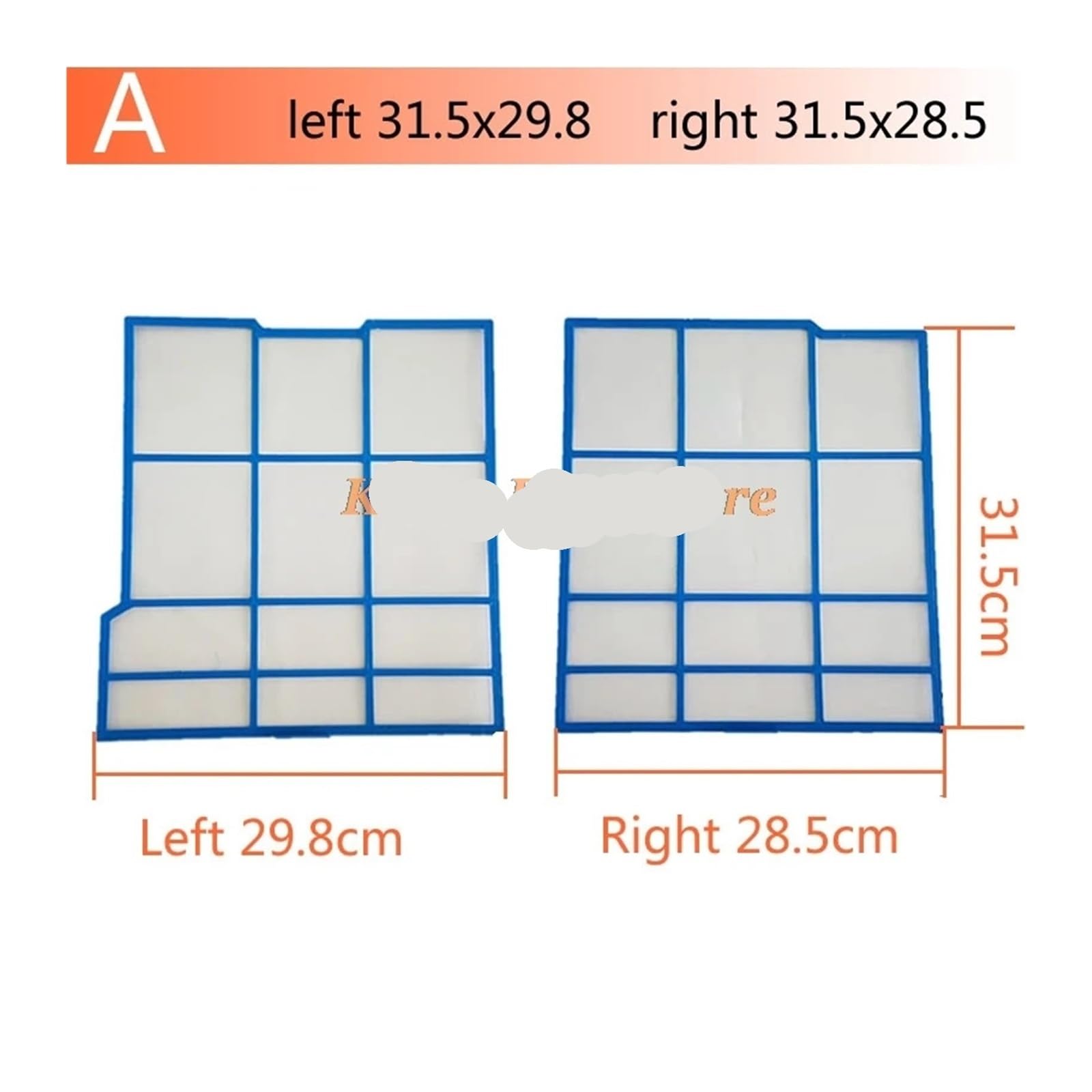Juegos De Filtros De Aire Acondicionado, Compatibles Con Hitachi, Varios Modelos (1p/1,5p/2P) | A 31.5x L29.8 R28.5