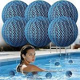 MTWEAR Hot Tub Scum Absorber, 6 Pack Spa & Pool Scum Eliminating Balls,hot tub scum Balls,Scum Sponge for Spa Hot Tub, Hot Tub Accessories, Oil Absorbing Sponge for Hot Tub Skimmer