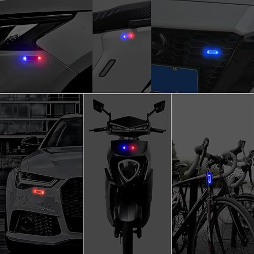 Miniatura 8 de WONFAST - Paquete de 2 lámparas solares de advertencia, impermeables, mini LED, luz estroboscópica para automóvil, luz estroboscópica de seguridad