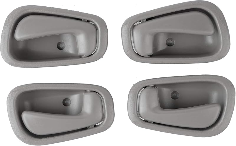 Maçanetas internas de porta dianteiras e traseiras NPAUTO para Toyota Corolla e Chevy Prizm 1998 a 2002 – Kit com 4 unidades