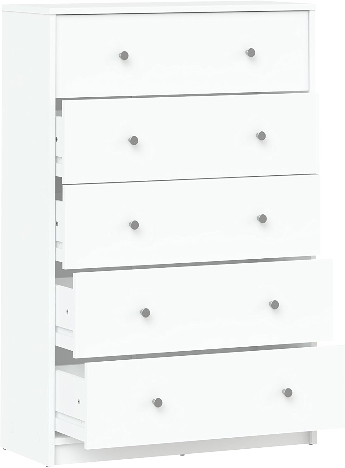 Tvilum Portland 5 Drawer Chest - White : Home & Kitchen