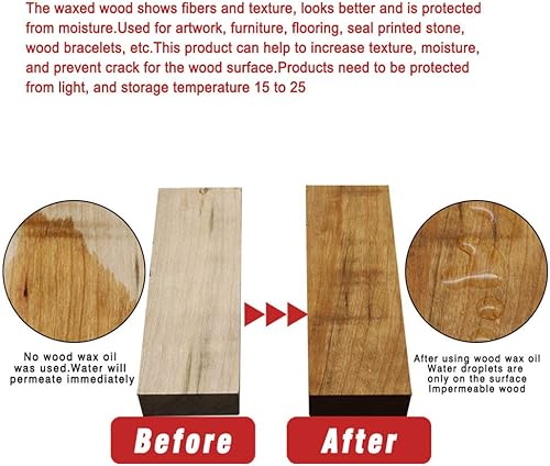 Miniatura 5 de Condimento de madera, cera de abeja para madera y muebles, metal y cuero, solución completa cuidado de muebles limpieza del hogar, protege y mejora