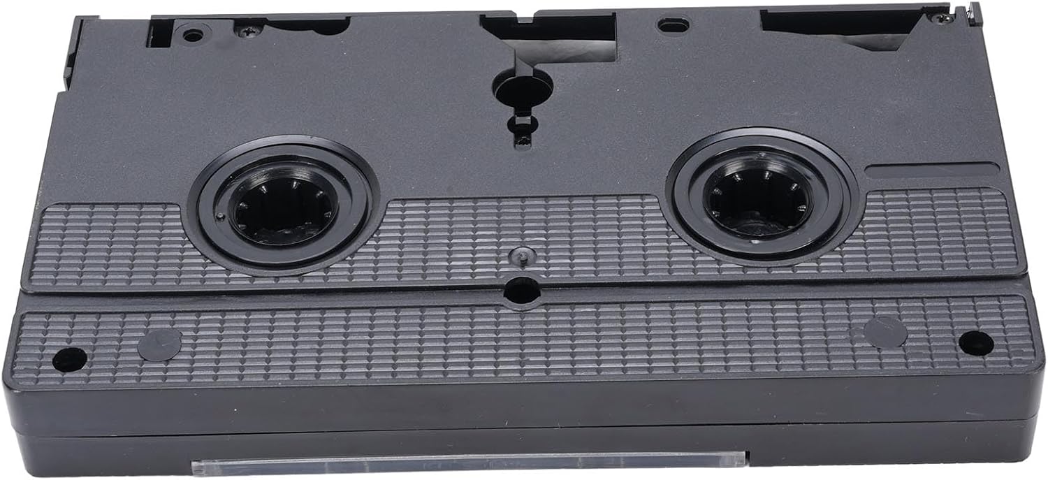 VHS VCR Head Cleaner Reusable Efficient Wet Technology for Player Heads Rollers, ABS Black