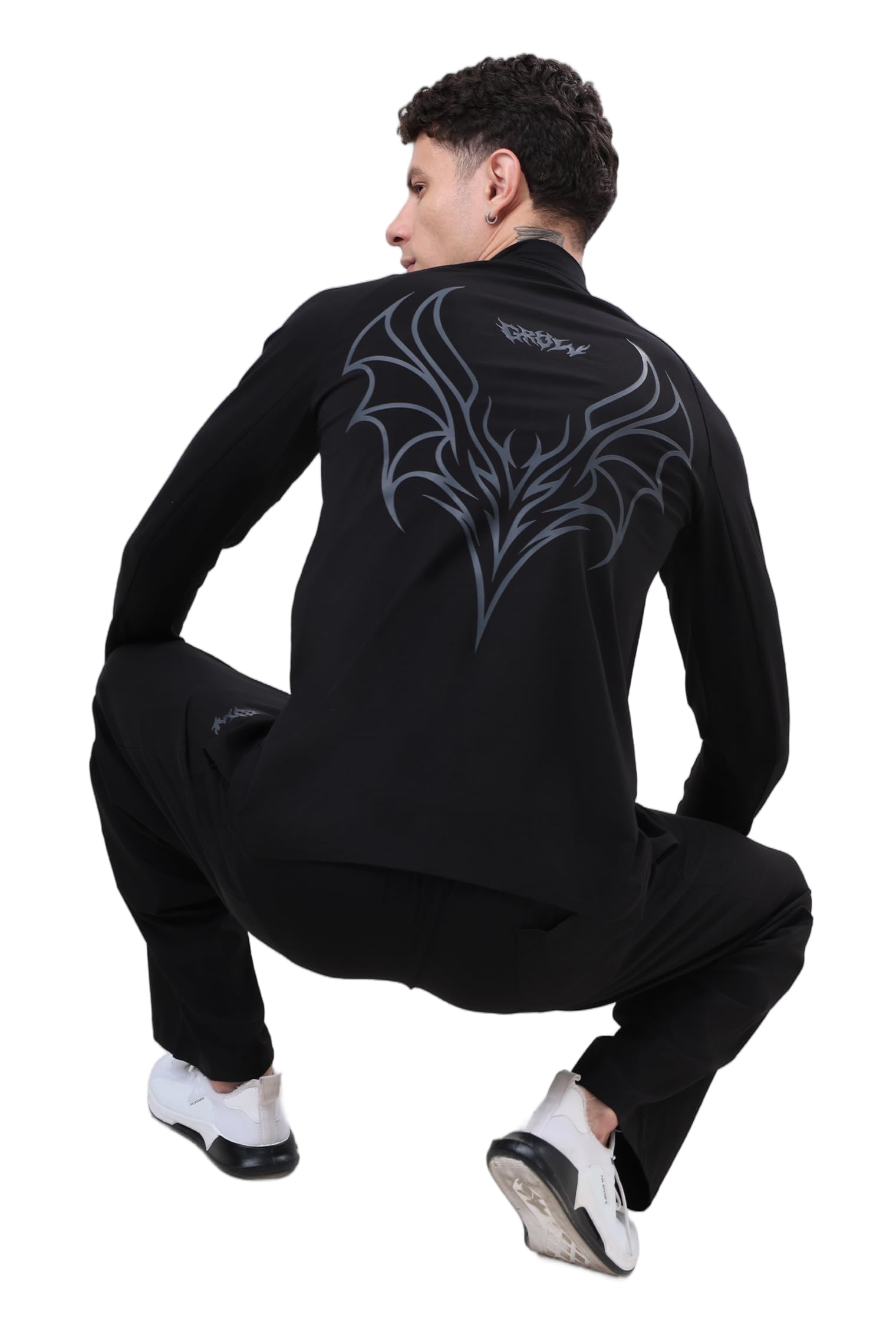 GROW Gym T Shirt Full Sleeve for Men Workout | Cotton and Spandex Quarter Zip Solid Full Sleeve Sports T Shirt for Men-picture-20