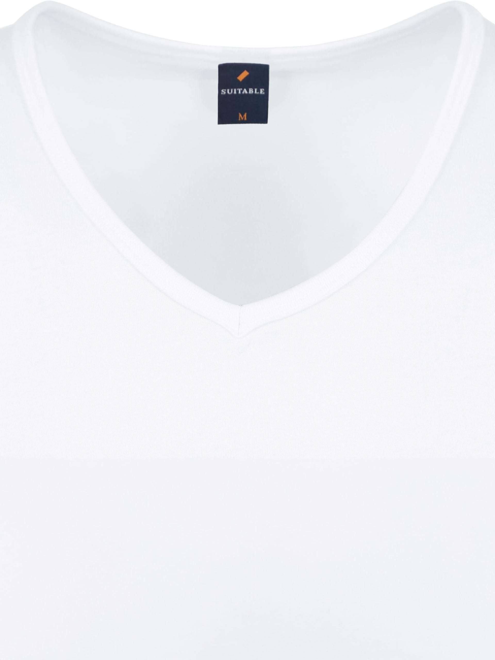 Suitable Vita T-Shirt Col en V Blanc 2-Pack - Hommes - Vêtements - Taille - 120-2 V White Vita