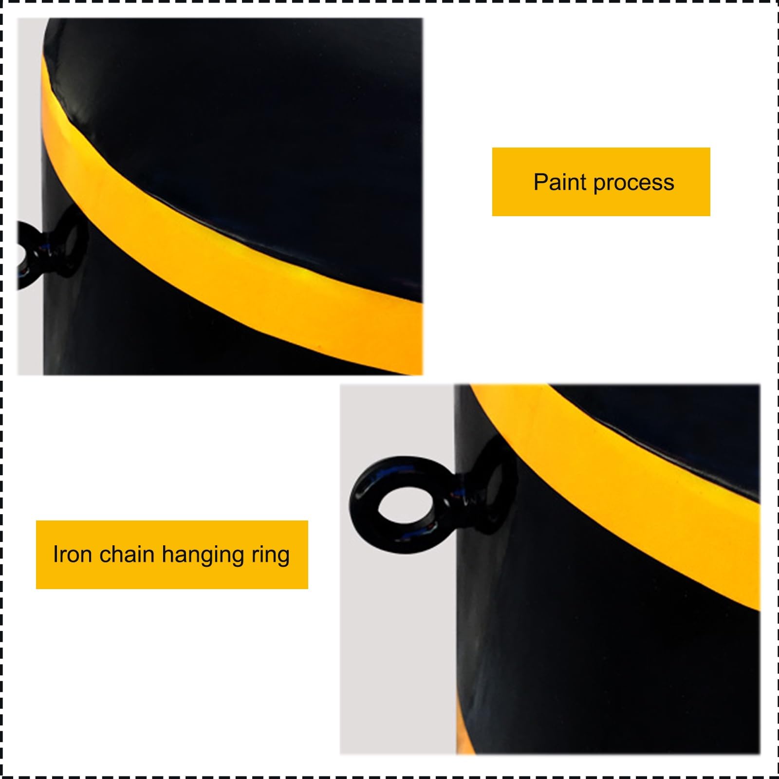 Zdejmowany słupek stalowy o długości 45 cm do kontroli parkowania na podjeździe(Black,1pcs)