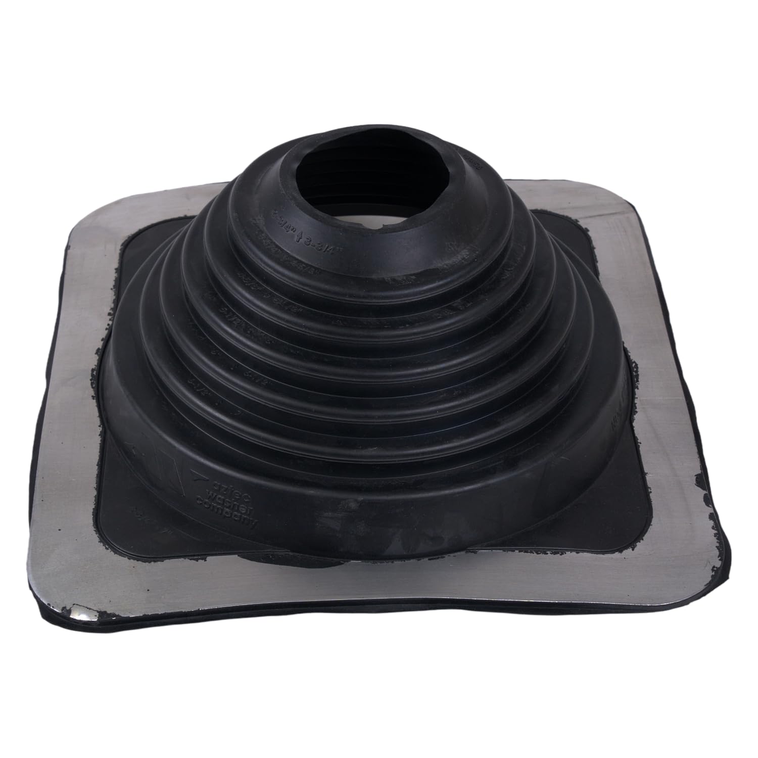 Silisto - Manchon de tuyau en EPDM - Diamètre du tube : 102-209 mm - Passage de toit, traversée de mur, couvercle de tuyau, manchon en caoutchouc pour tubes - Cadre carré flexible en aluminium