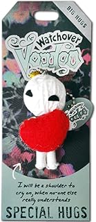 Watchover Voodoo - String Voodoo Doll Keychain – Novelty Voodoo Doll for Bag, Luggage or Car Mirror - Special Hugs Voodoo Keychain, 5 inches