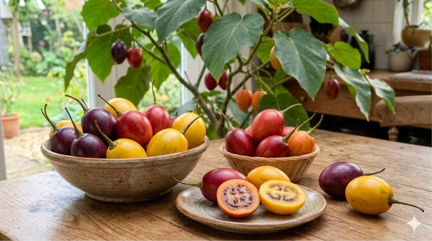 Semences de tamarillo, 3 couleurs : rouge, jaune, violet ✩ Tomate exotique en arbre ✩ Qualité supérieure - 1