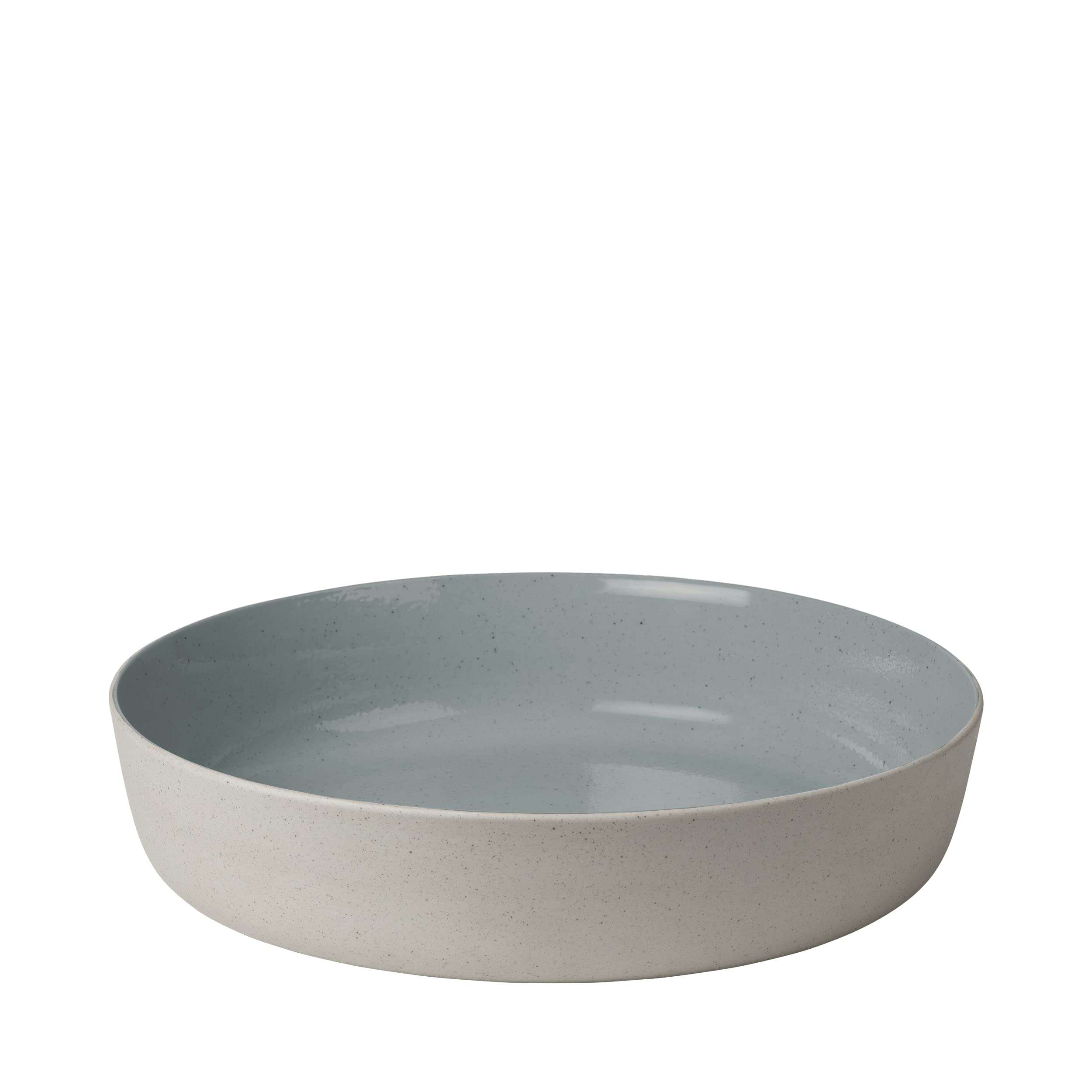 blomus Salatschüssel SABLO | Keramikschüssel | Größe L | Farbe Stone | handwerklicher Look