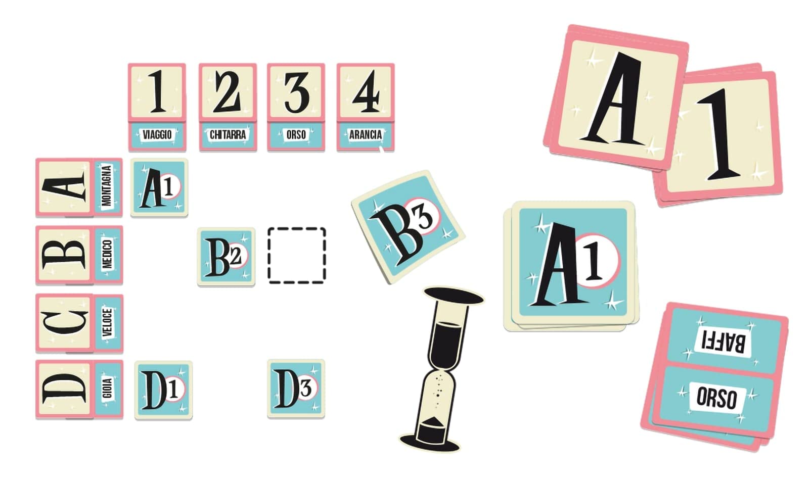 Cranio Creations - Cross Clues, Collaborate To Find The Two Words In Code, Italian Edition, Blue, 18cm x 11cm x 4cm - Image 2