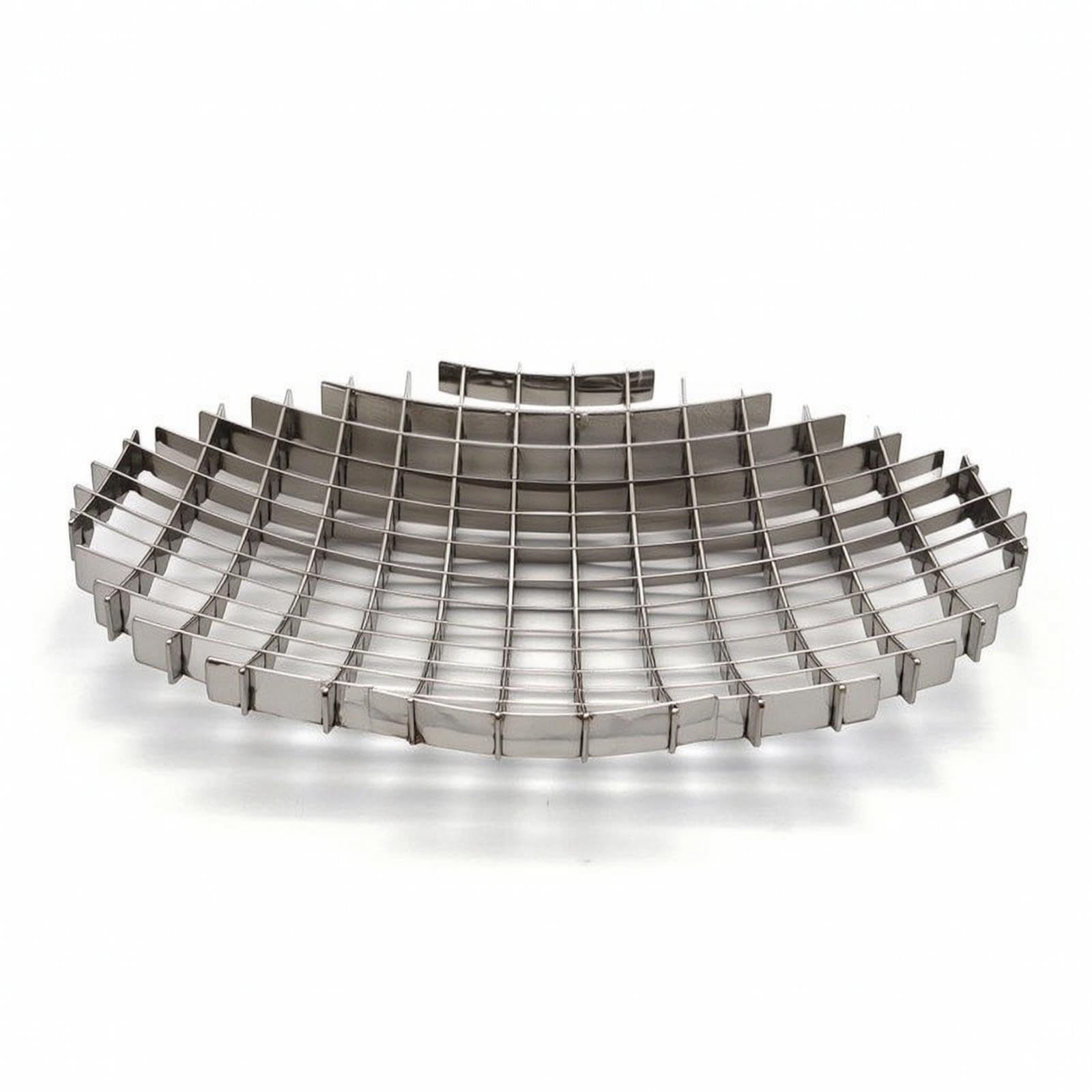 Metal Fruit Tray Minimalist Stainless Steel Fruit Bowl Hollow Kitchen Organizer for Dining Table-image-12