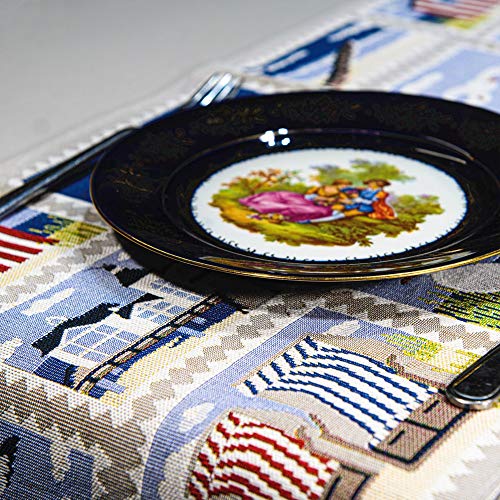 Homvare-Table-Setting-Full-Length-Runner-for-Holiday-Dinner-Friends-Family-Gathering-Festivities-Cocktail-Parties-Home-Decor-Woven-Tapestry-13×72 Homvare Table Setting Full Length Runner for Holiday Dinner Friends Family Gathering Festivities Cocktail Parties Home Decor Woven Tapestry 13×72