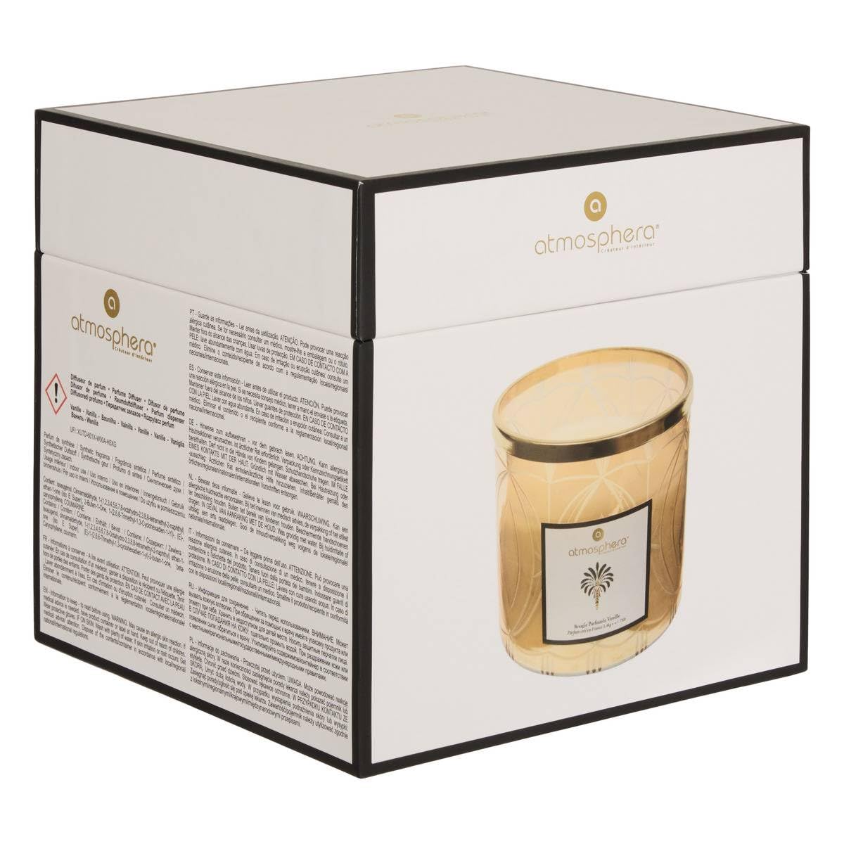 Atmosphera - Vela perfumada palmer con aroma a vainilla, 1,4 kg