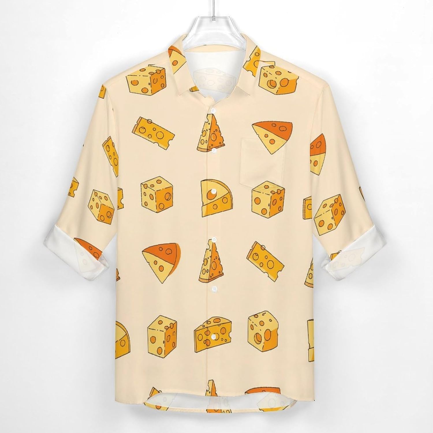 Men Long Sleeve Shirt Casual Button Down Dress Shirts Pocket
