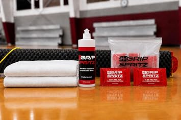 Grip Spritz Court Mop - 7 Damp Mop - Basketball Gym Floor Cleaning System, Hardwood, Tile Sport Court, Composite, Wrestling Mat Surface Cleaner - Commercial, Industrial, Wet & Dry Towel System