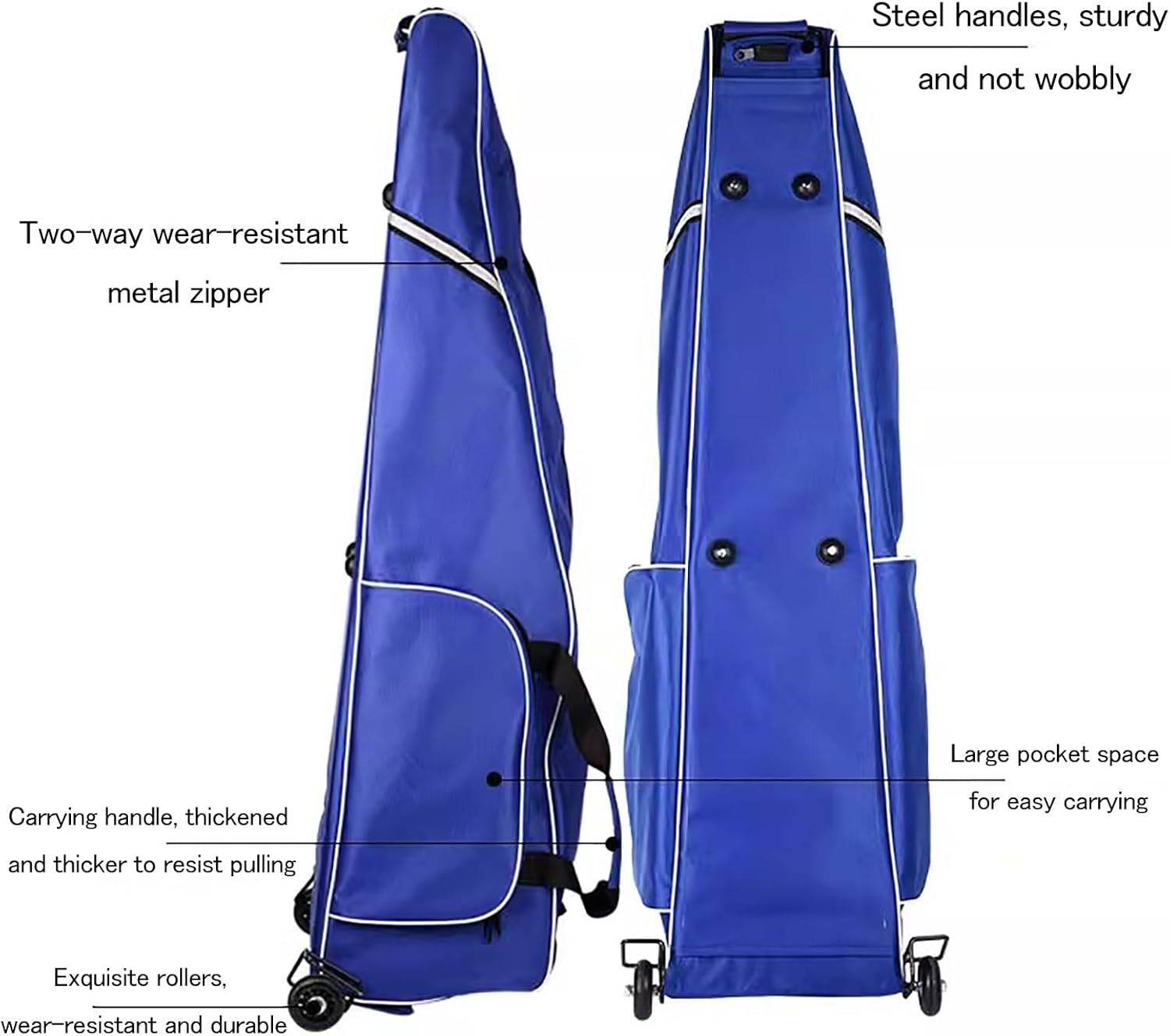 Fencing Bag with Wheels, Multifunctional Fencing Bag, Wear-Resistant and Waterproof, Fencing Storage Bag, Small Roller Fencing Bag, Suitable for Fencers to Organize Their Equipment(Yellow)