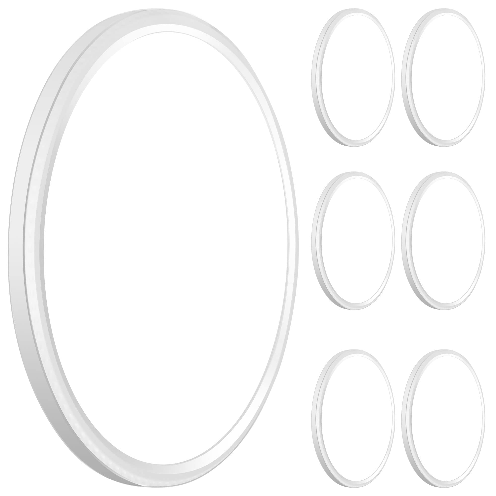 6 Pack 28W 3200lm Flush Mount LED Ceiling Light, Super Thin 12 inch, 5000K Daylight, Undimmable Ceiling Light Surface Mount for Bedroom, Living Room, Dining Room