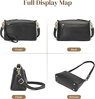 Amazon.com: S-ZONE Small Genuine Leather Crossbody Bags for Women