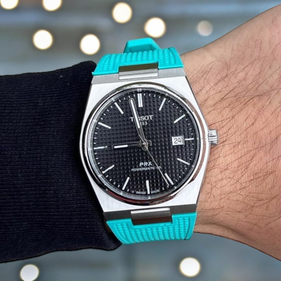 Waffle Tissot PRX FKM Rubber Watch Band for Togo Ubuy