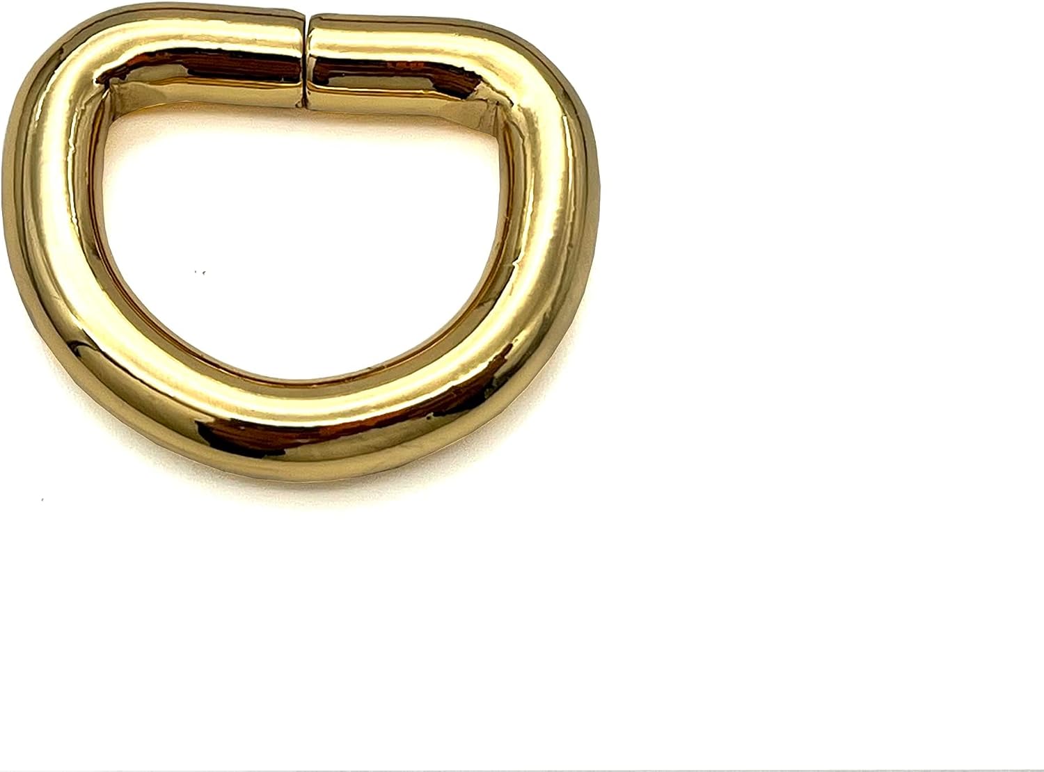 D Shape Rings Semi-Circular D ring buckles Non-Welded 3/4" / 19mm iron for webbing straps bags purse belt Dog Collars hardware making Golden U175