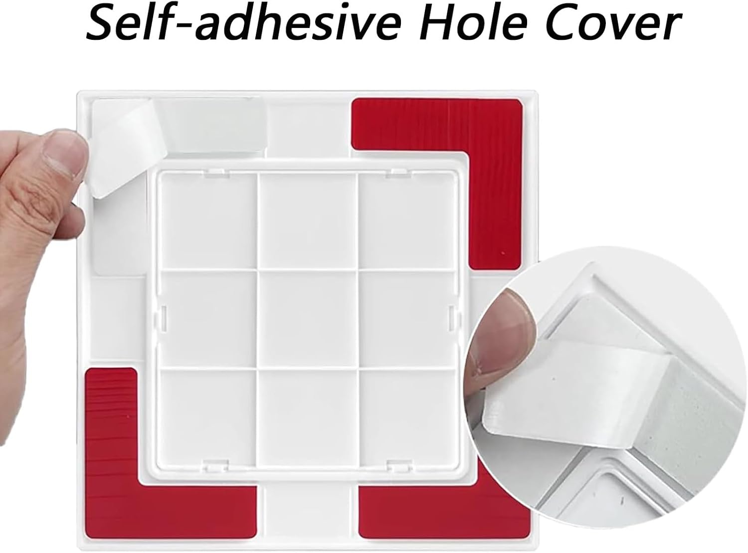 Access Panel for Wall, Removable Access Panel in Plastic, White Invisible Inspection Hole Door, Plumbing/Electrical Security Systems Vent Cover, Easy Future Maintenance(250mmx300mm)