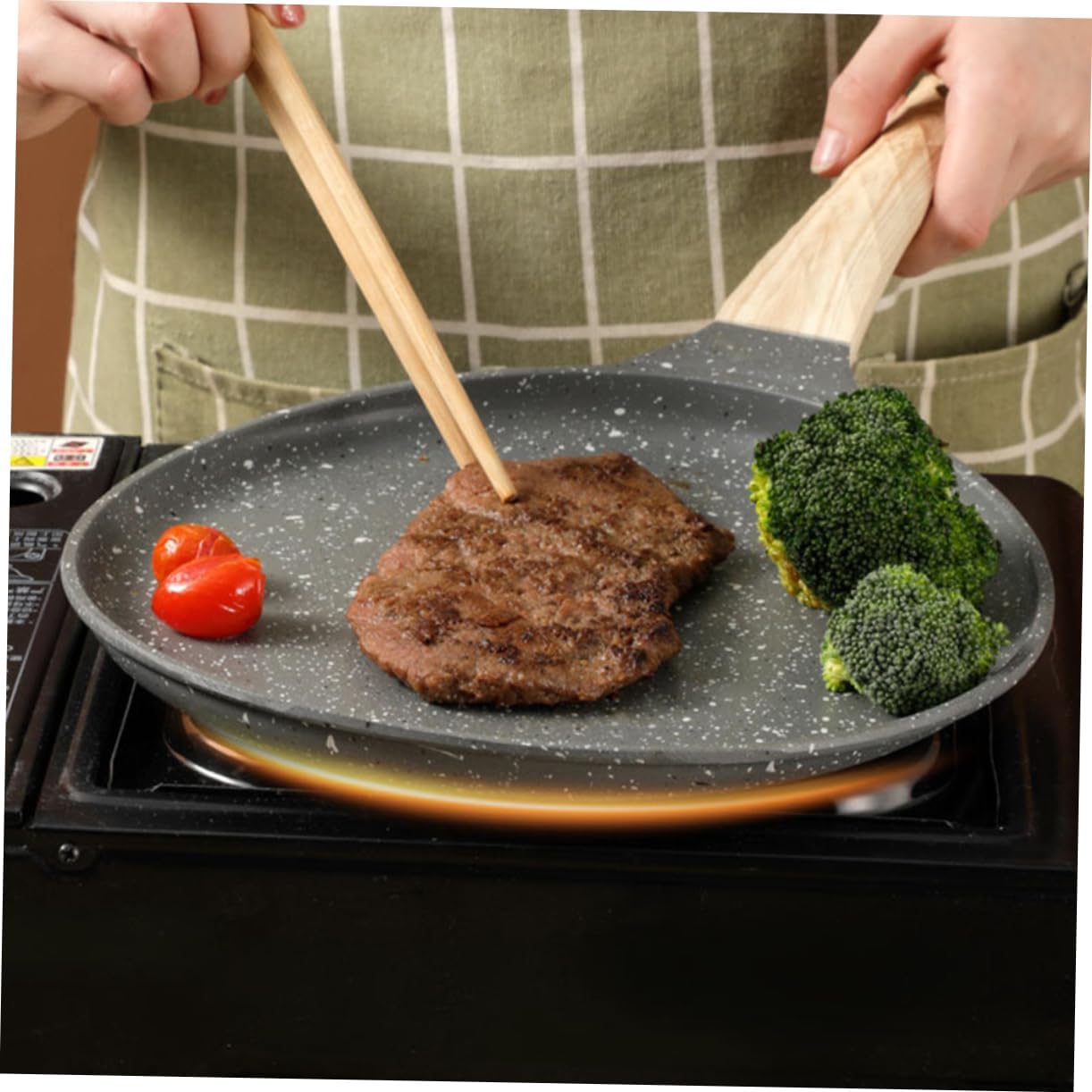 Tortilla Pan for Cooking Nonstick Frying Skillet Crepe Maker for Eggs Lightweight Design