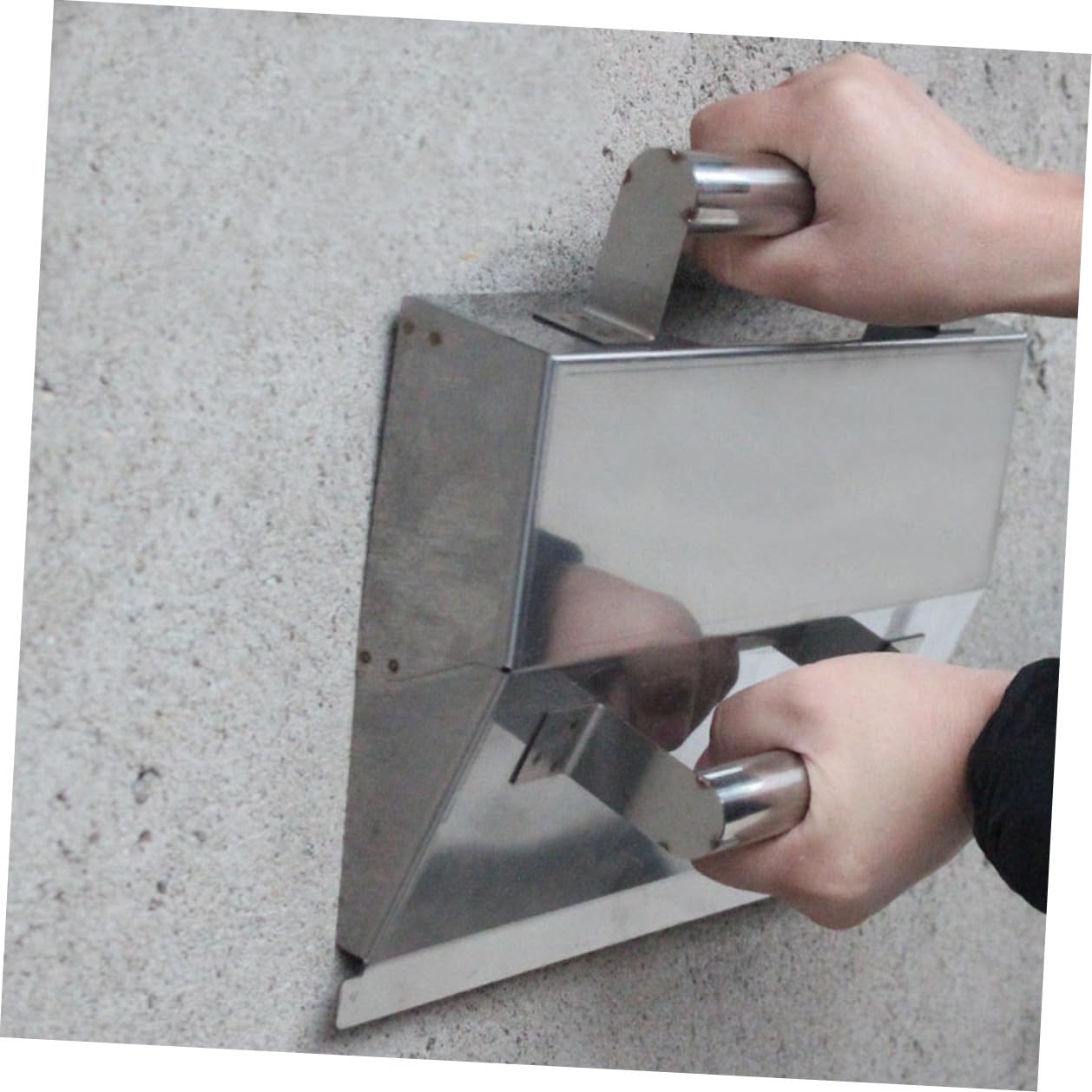Gatuida Raschietto per Gesso in Acciaio Inox con Impugnatura Ergonomica Utensile Manuale per Cemento e Decorazioni Murali Limetta Resistente per Intonaco e Pareti Interne