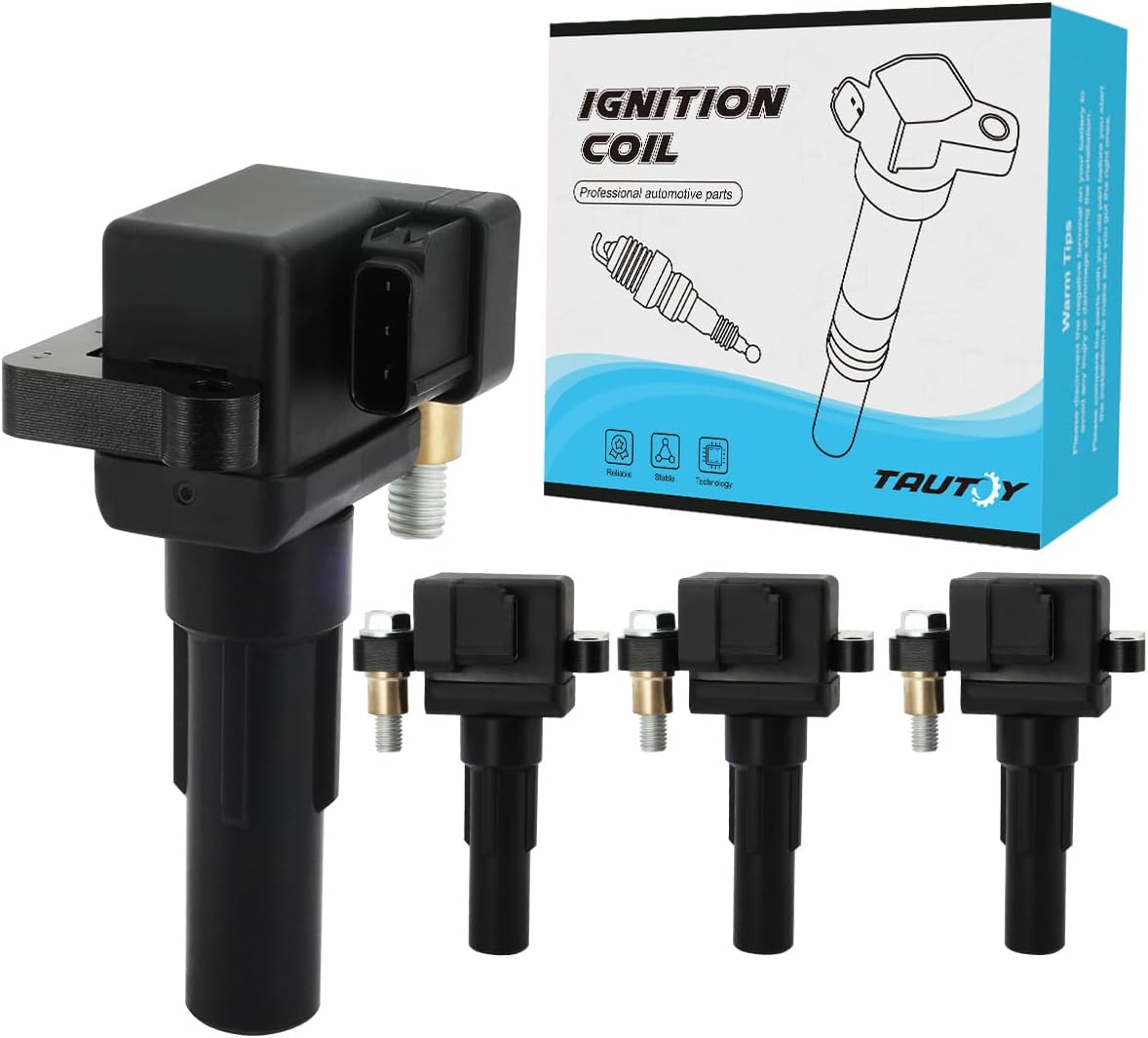 Set of 4 UF480 Ignition Coil Pack (2.0L ONLY) For Subaru Impreza WRX 2002 2003, Replace # 22433aa421 22433aa560 5C1398 C1401 E960 UF-480 178-8476